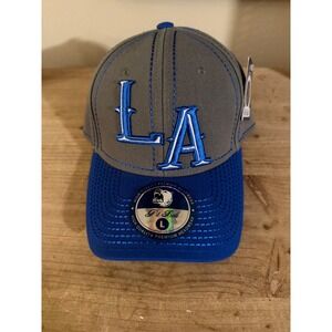 Pit Bull LA Dodgers Baseball Cap Mens Size L Gray Blue High Quality Premium Head